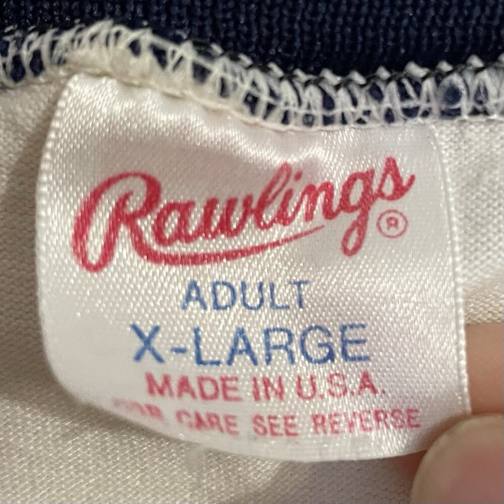 Vintage Rawlings Boston Red Sox Front Button Baseball Shirt Jersey Size XL White - Picture 6 of 9
